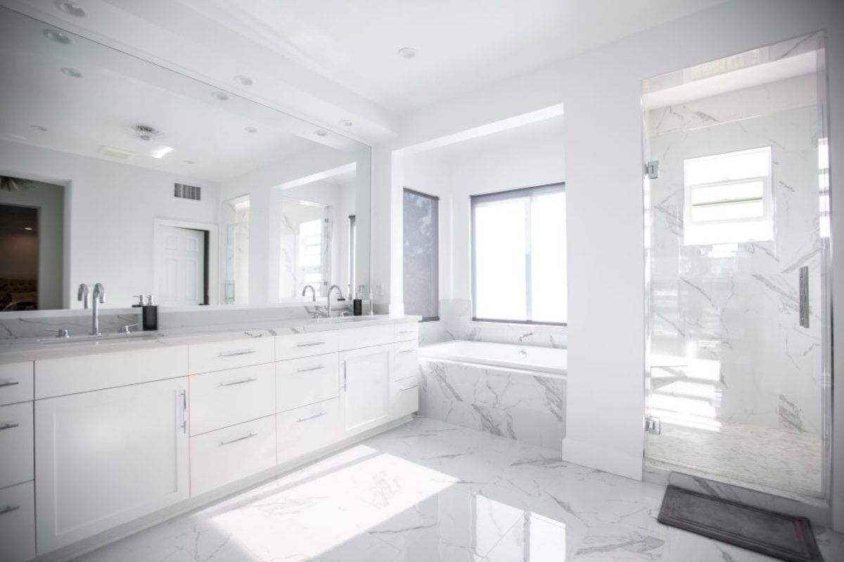 Spectacular Modern Master Bathroom Remodel Oak Park