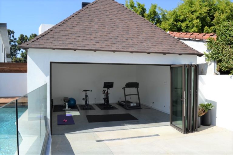 Garage Conversion to Workout Room in Los Angeles