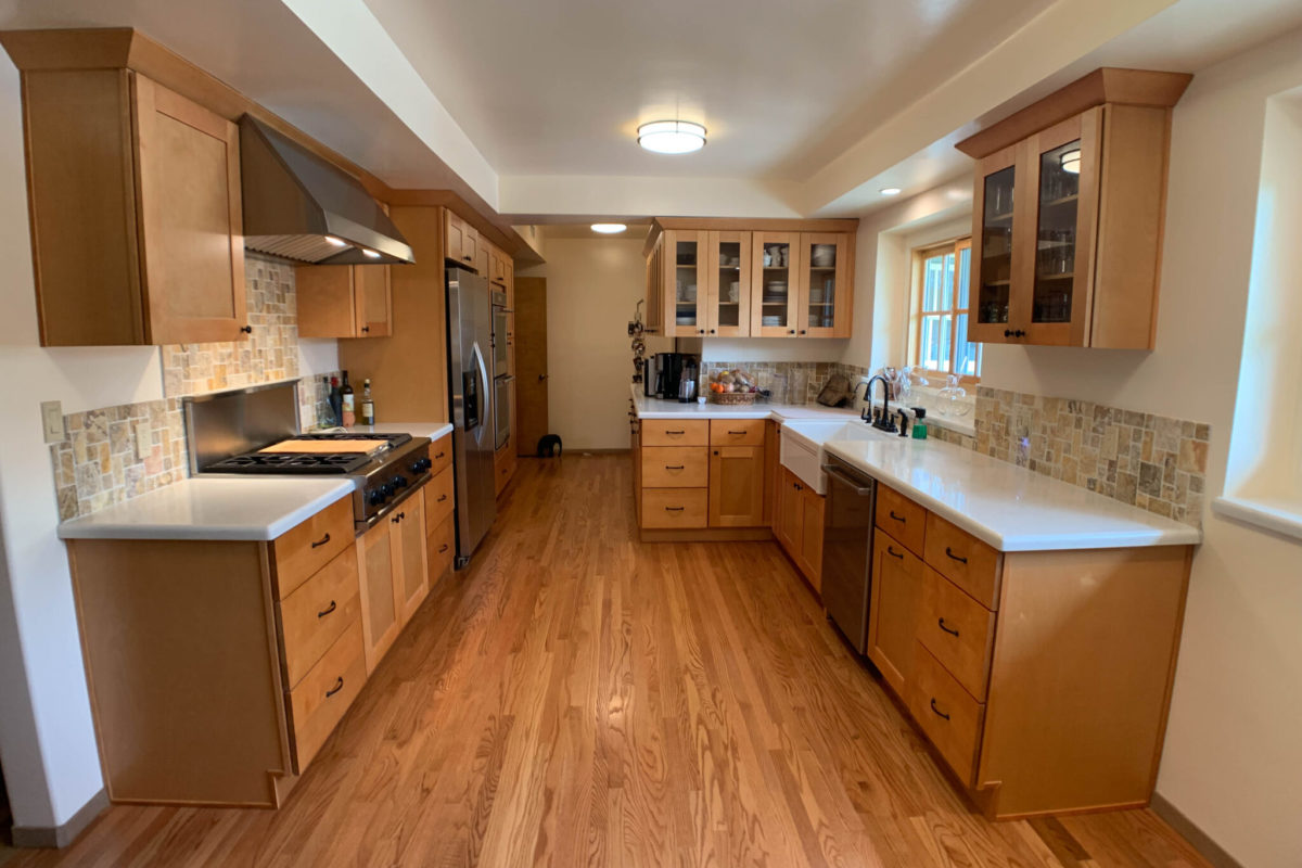 Natural Maple Kitchen Remodel Woodland Hills CA