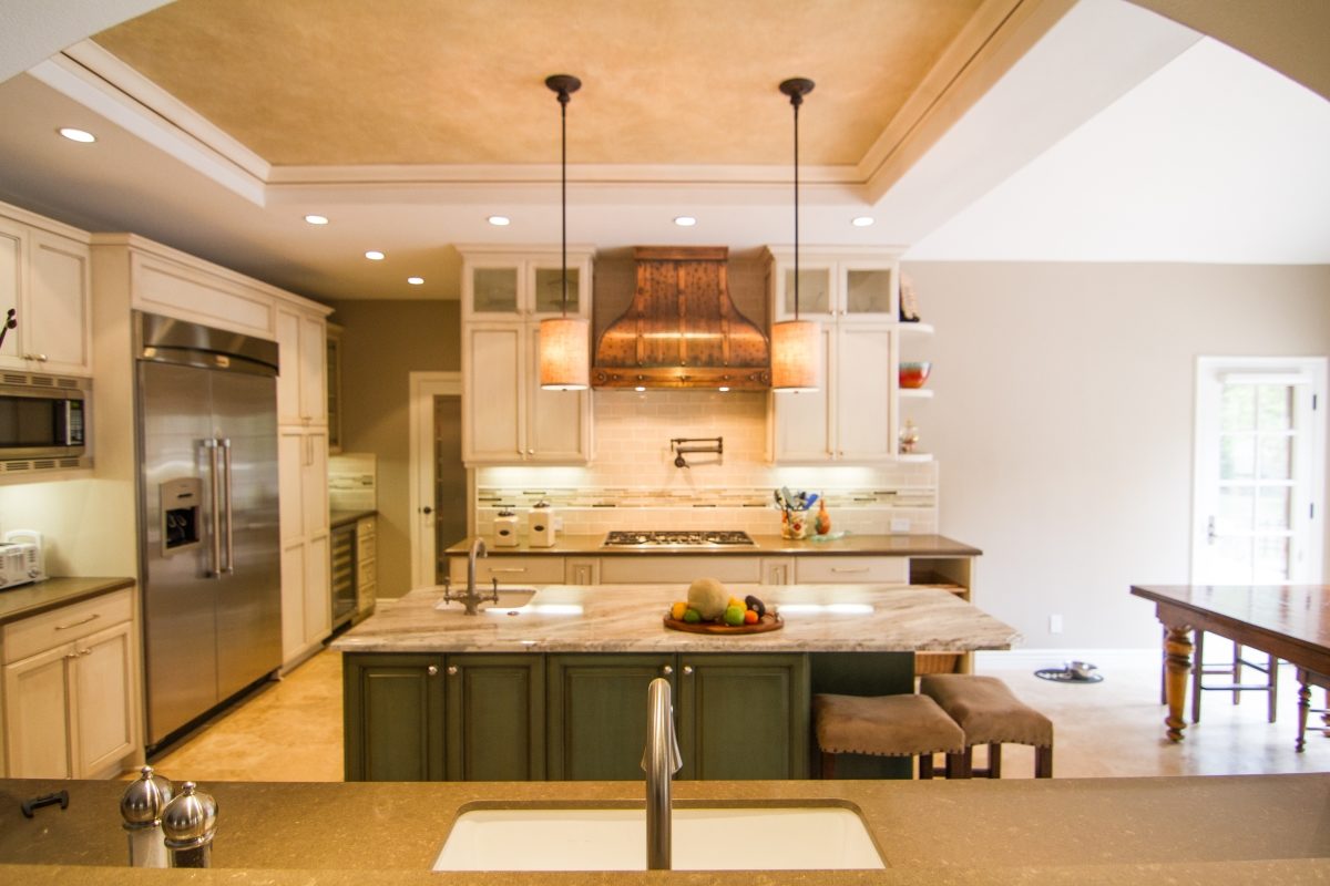 Kitchen Remodel with White and Cocoa Westlake Village